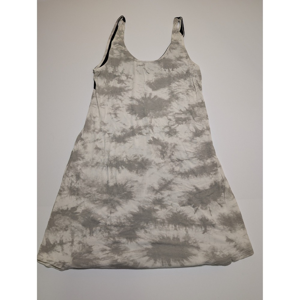 Hurley Womens‎ Tie Dye Tank Dress Grey White Sleeveless B5265-00 Size S